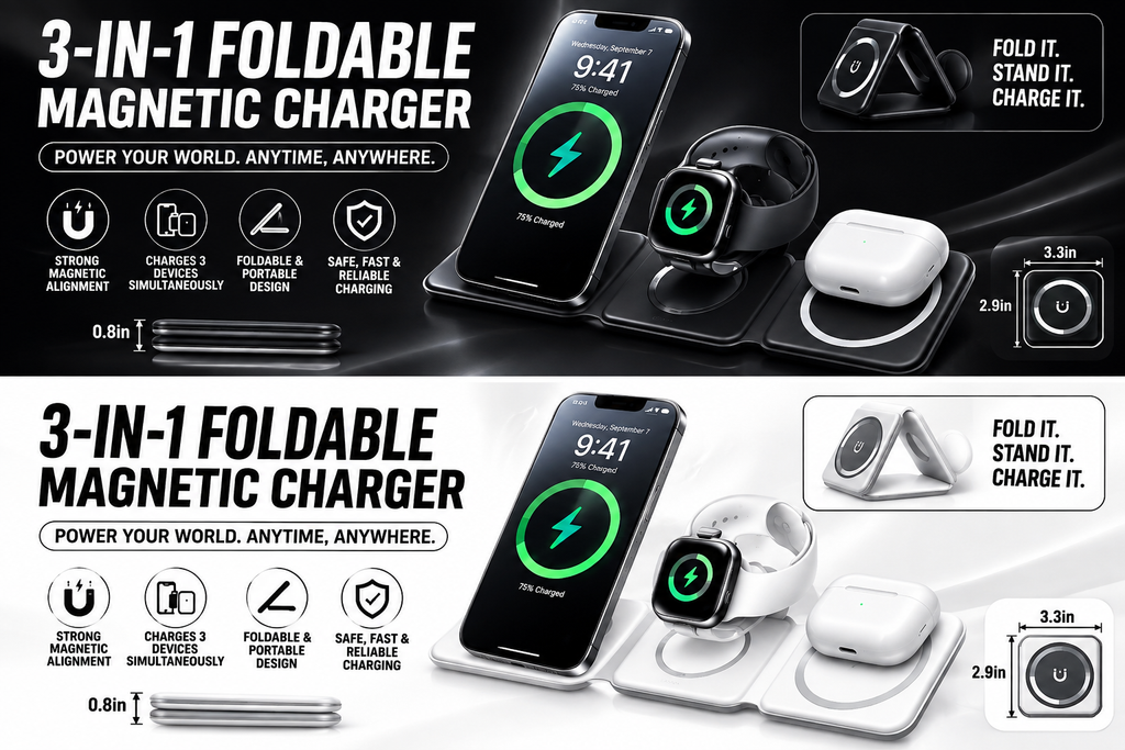 Flex 3-in-1 Foldable iPhone charger