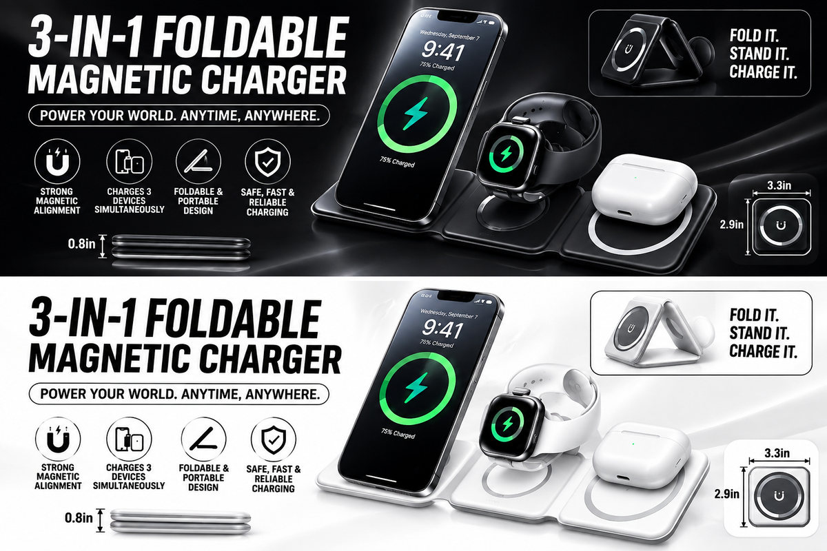 Flex 3-in-1 Foldable iPhone charger